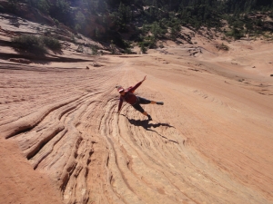 About 1 hour into the Subway Hike in Zion