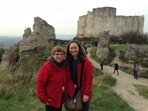 Ann hikes to Rich the Lion Hearted's castle