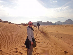 Morning stroll through the Wadi Rum