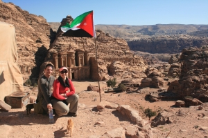 At the Monastery in Petra