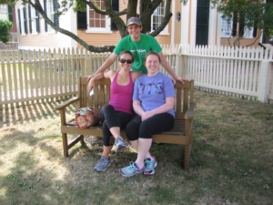 With my brother and sister-in-law in front of the Derby House, Salem, MA